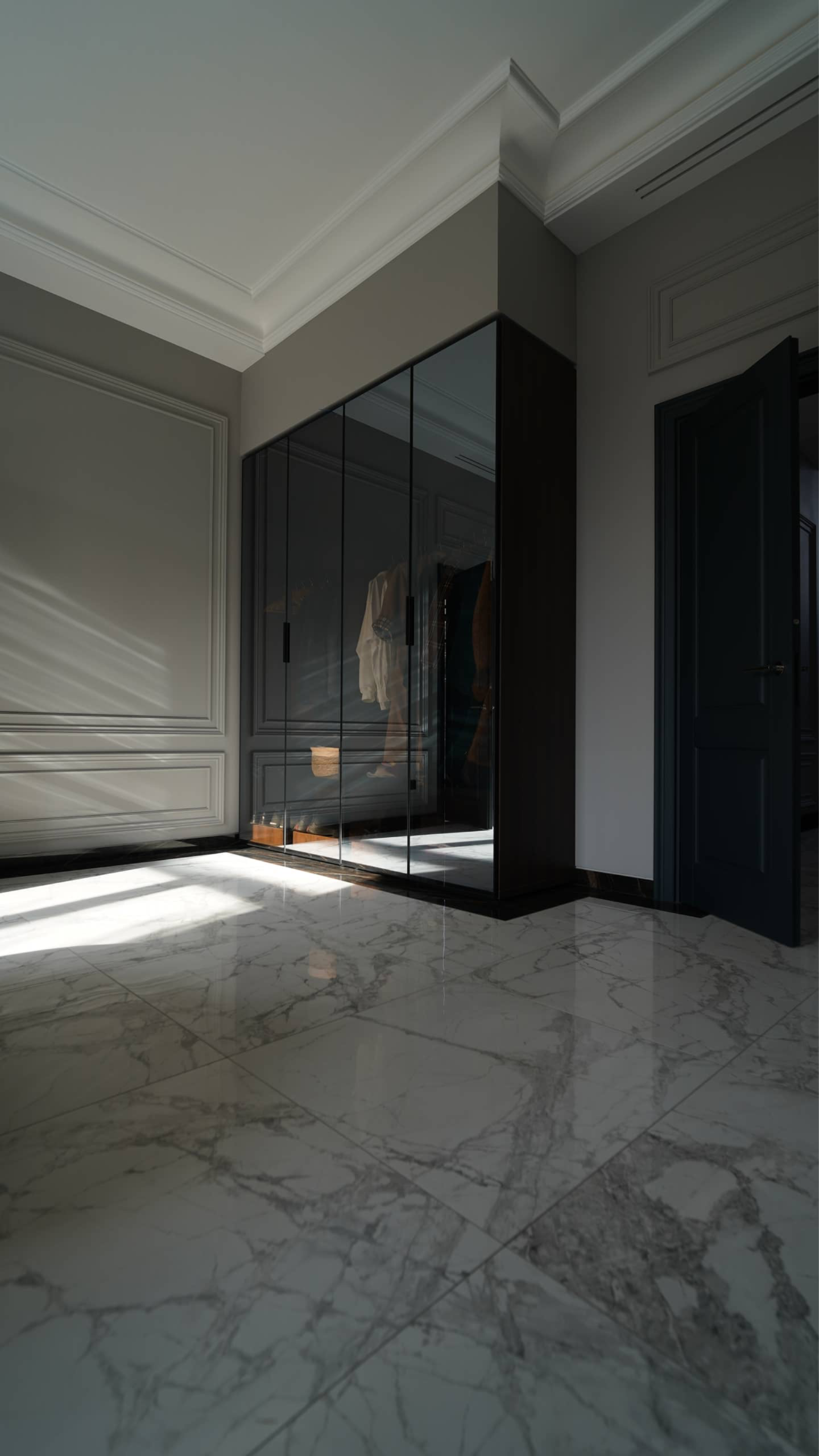 Кухня прямая с витриной на Сенной